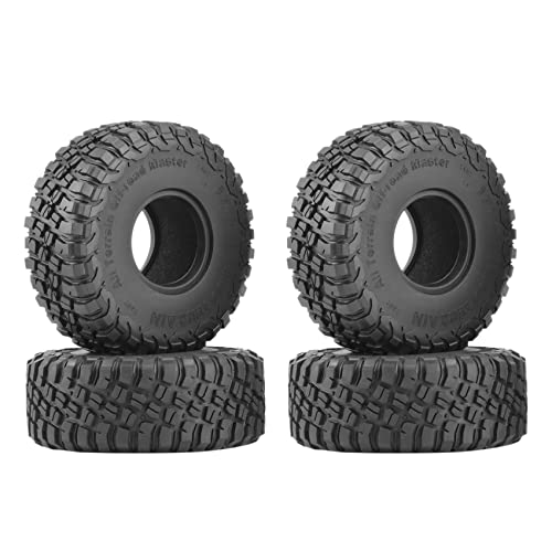 KELING 4 StüCke 120 MM 1,9 Gummireifen Radreifen für 1/10 RC Crawler Axial SCX10 90046 AXI03007 TRX4 D90 CC01 von KELING