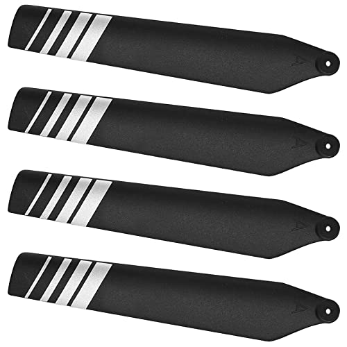 KELING 4Pcs C127 Hauptklinge für Stealth Hawk Pro C127 RC Hubschrauber Flugzeug Drone Ersatzteile ZubehöR von KELING