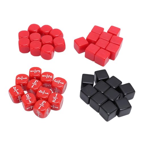 KENANLAN 40pcs 16 -mm -Würfel -Set mit Glatten Oberfläche, Leichtgewichtig, für Brett- und Mathematikspiele KENANLAN 40pcs 16 -mm -Würfel -Set mit Glatten Oberfläche, Leichtgewichtig, für Brett- und Mathematikspiele von KENANLAN