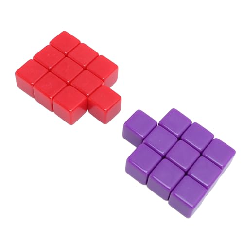 KENANLAN Impact Proof Plastik 16x16x16mm Red Purple DIY DICE Set 20 PCS -Speichertasche für Brettspiele KENANLAN Impact Proof Plastik 16x16x16mm Red Purple DIY DICE Set 20 PCS -Speichertasche für Brettspiele von KENANLAN