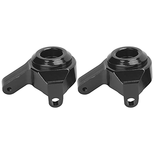 KENANLAN 2 Stücke RC Aluminium Lenkung Cup Knuckles für Axial SCX24 90081 1/24 RC Auto Upgrade Teile (Schwarz) von KENANLAN