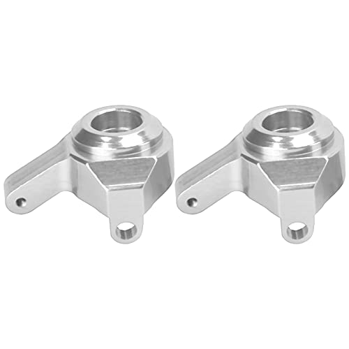 KENANLAN 2 Stücke RC Aluminium Lenkung Cup Knuckles für Axial SCX24 90081 1/24 RC Auto Upgrade Teile (Silber) von KENANLAN