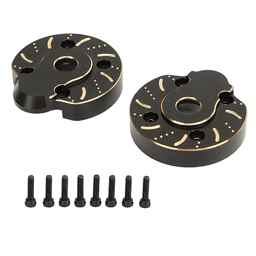 KENANLAN 2Pcs äußeres Portalantriebsgehäuse RC Messing Schwere Abdeckplatte für Axial Capra SCX10 III AR45P 1/10 Vorder- und Hinterachse von KENANLAN