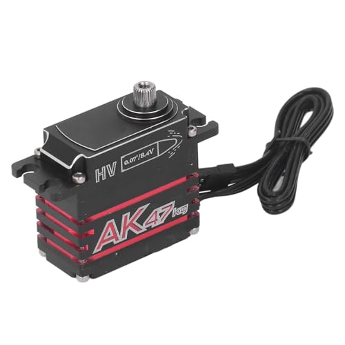 KENANLAN AK47 47KG Hochspannung Servo Magnetische Induktion Wasserdicht Bürstenlose Digital Servo für 1/10 1/8 Fernbedienung Modell Auto Nachrüstung (180 Grad) von KENANLAN