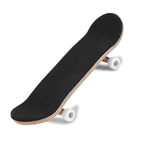 KENANLAN Fingerbretter, 1 Stück Ahorn Holzlegierung, Fingerbrett, Finger Skateboards mit Box, Reduziert Druck, Kindergeschenke (Weiß) von KENANLAN