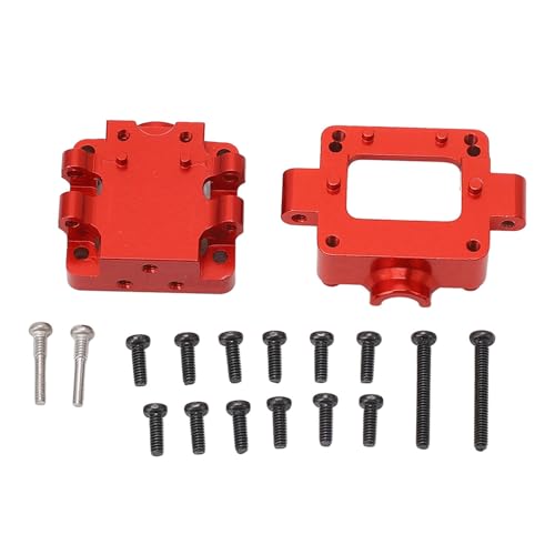 KENANLAN RC Getriebeabdeckung Aluminiumlegierung Getriebegehäuse Upgrade Teile für WLTOYS 1/28 K969 K989 P929 RC Auto (Rot) von KENANLAN