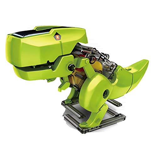 KENANLAN Solar Dinosaurier Roboter Bausatz, 3 in 1 pädagogisches Solar Dinosaurier Roboter Bauset, DIY Dinosaurier, Solarbetriebener Roboter, Lernspielzeug für Mädchen (Wie Gezeigt) von KENANLAN