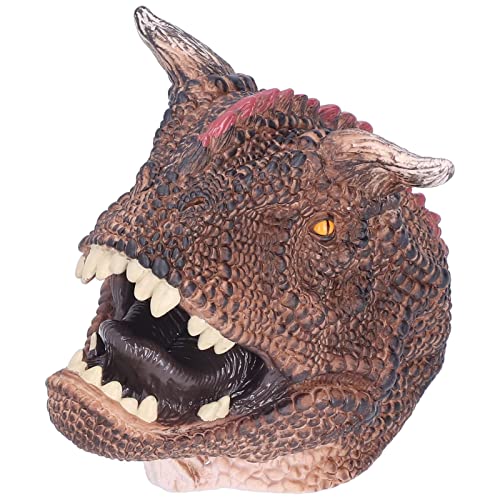 Kinder Lebensechte Wasserfarbe Carnotaurus Handpuppen Handbemaltes Dinosaurierspielzeug von KENANLAN