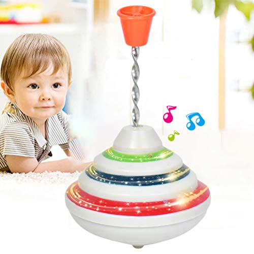 Kreisel Spielzeug,Musik Kreisel Spielzeug, Gyro Toy mit LED Glänzende Spielzeug Brummkreisel, Schwungkreisel Top Hand Spielzeugkreisel Kinder (1) von KENANLAN