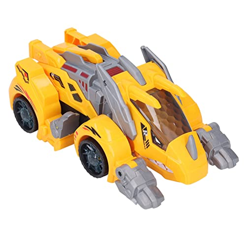 Verwandeltes Dinosaurier Roboterauto, 2 in 1 elektrisches Dinosaurier Auto für Kinder, LED Lichtmusik, Verwandelndes Dinosaurier Auto, Nebelspray, Dinosaurier Deformationsauto von KENANLAN