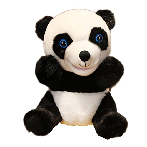 Weiche Stofftier Handpuppe Zum Geschichtenerzählen, Perfektes für Kinder und Erwachsene Plüsch Handpuppe Esel, Lamm, Panda, Kaninchen (Panda) von KENANLAN