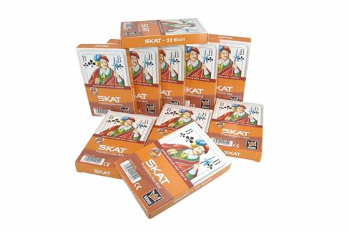 KENDi GAMES Skat Spielkarten – 10er Sparpack | Französisches Bild | 32 Blatt + Scoretabelle KENDi GAMES Skat Spielkarten – 10er Sparpack | Französisches Bild | 32 Blatt + Scoretabelle von KENDi GAMES