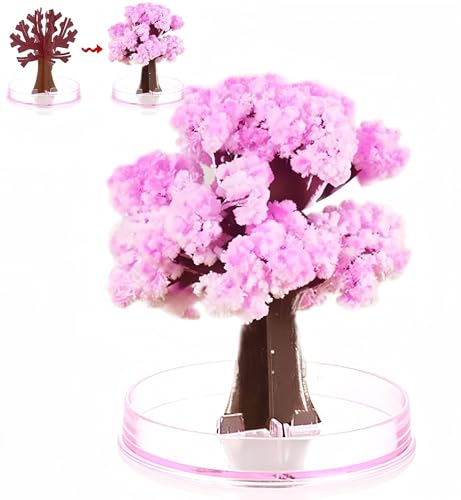 Crystal Magic Christmas Tree, Magic Growing Crystal Christmas Tree, Novelty Cherry Blossom Growing Trees, Funny Educational Party Toys DIY Christmas Tree, Christmas Desk Decor(Cherry Blossom Tree-1) von KERLYING