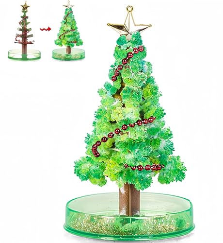 Crystal Magic Christmas Tree, Magic Growing Crystal Christmas Tree, Novelty Cherry Blossom Growing Trees, Funny Educational Party Toys DIY Christmas Tree, Christmas Desk Decor(Christmas Tree-1) von KERLYING