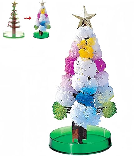 Crystal Magic Christmas Tree, Magic Growing Crystal Christmas Tree, Novelty Cherry Blossom Growing Trees, Funny Educational Party Toys DIY Christmas Tree, Christmas Desk Decor(Christmas Tree-2) von KERLYING