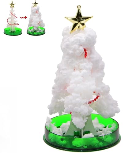 Crystal Magic Christmas Tree, Magic Growing Crystal Christmas Tree, Novelty Cherry Blossom Growing Trees, Funny Educational Party Toys DIY Christmas Tree, Christmas Desk Decor(Christmas Tree-3) von KERLYING