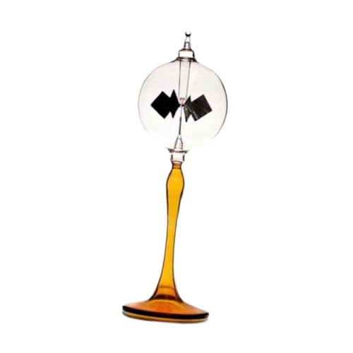 KESOTO Solar Crookes Radiometer mit Drehenden Flügeln für Tisch Und Regal, Gelb von KESOTO