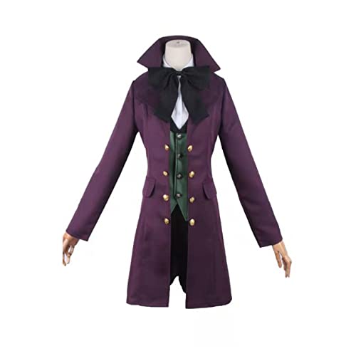 Alois Trancy Cosplay Kostüm Schwarz Uniform Halloween Weihnachten Masquerade Anzug,XXL-Set von KEYGEM