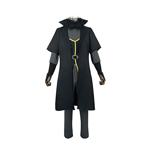 Anime Rimuru Tempest Cosplay Kostüm Männer Schwarzer Kampfanzug Halloween Partykleid,XXL-Black von KEYGEM