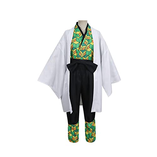 Anime Sabito Cosplay Kostüm Umhang Cape Kimono Outfits Halloween Cardigan Anzüge,L-Set von KEYGEM