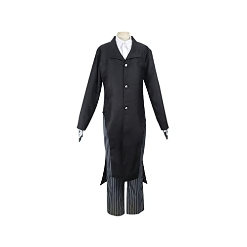 Enmu Cosplay Kostüm Anime Coats Hemden Hosenhandschuhe Anzug Für Erwachsene,M-Black von KEYGEM