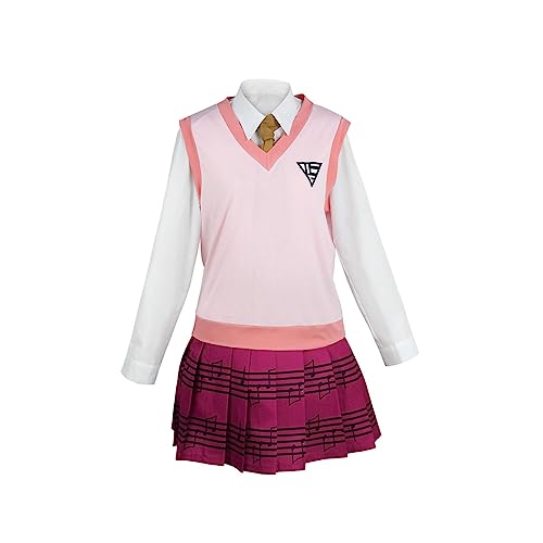 Kaede Akamatsu Cosplay Kostüm Anime School Uniform Kleid Halloween Outfit,Set-3XL von KEYGEM