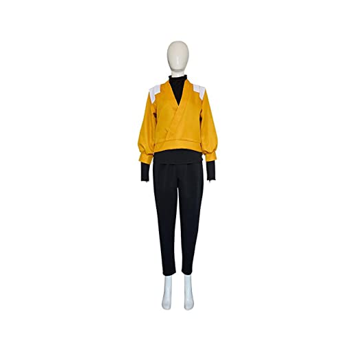 Shihouin Yoruichi Cosplay Kostüm Outfits Halloween Top Futterhose Volles Set,L-Yellow von KEYGEM