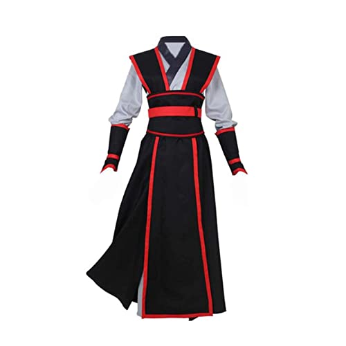 Wei Wuxian Cosplay Kostüm Anime -Männer Outfits für Halloween Party Karneval Performance,S-Black von KEYGEM