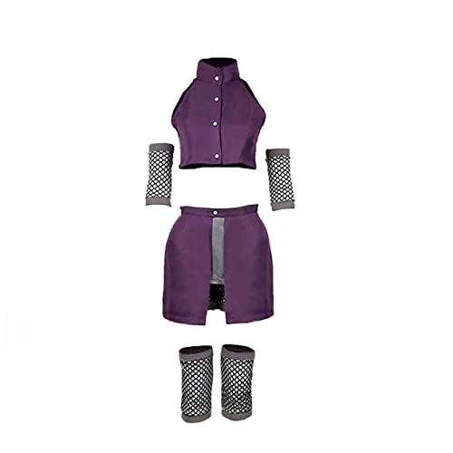 Yamanaka Ino Cosplay Kostüm Anime Battle Anzug Halloween Party Fancy Uniform,M-Purple von KEYGEM