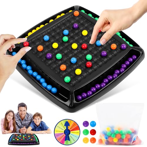 Intellektuelles Schachbrett, Brettspiele, Rainbow Ball Elimination Brettspiel – Familienspiele-Intellectual Chess Board Game für Erwachsene und Kinder von KFDDRN