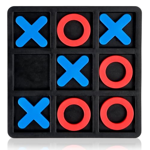 Tic Tac Toe-Brettspiel, Tic Tac Toe-Familienspiel, klassisches Brettspiel, klassisches Familien-Brettspiel, Tic Tac Toe-Spiel für Kinder, Tic Tac Toe-Spiel aus Kunststoff, Brettgröße 15 X 15 cm von KFDDRN