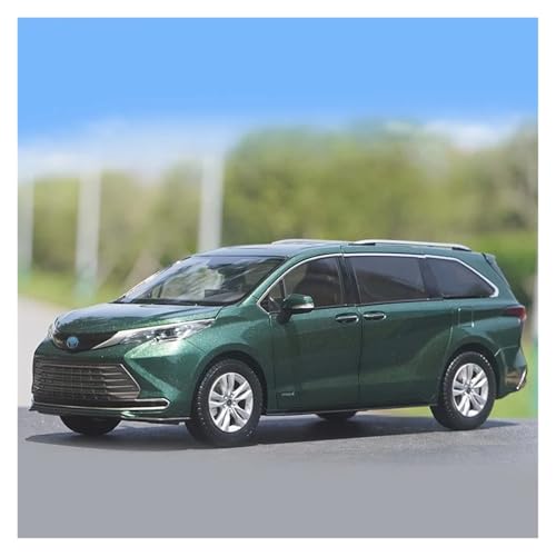 KFHBNI Sammlermodelle von Spielzeugautos 1:18 Sienna MPV Automodell aus Legierung, Druckguss-Metall, Nutzfahrzeugmodell, hochsimulierte Sammlung, Kinderspielzeug, Geschenk, Dekoration(Green Foam Box) von KFHBNI