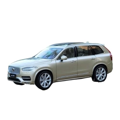 KFHBNI Sammlermodelle von Spielzeugautos 1:18 XC90 SUV Legierung Automodell Druckguss Metall Spielzeugfahrzeuge Automodell Simulation Sammlung Kindergeschenke Dekoration(Golden Foam Box) von KFHBNI