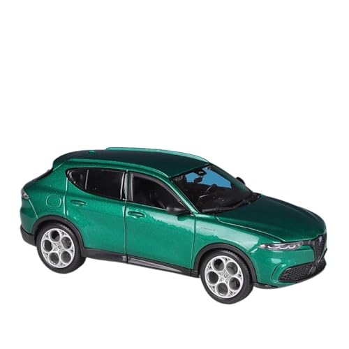 KFHBNI Sammlermodelle von Spielzeugautos 1:24 Stelvio SUV Legierung Automodell Druckguss Metallfahrzeuge Automodell Simulation Sammlung Kinderspielzeug Geschenk(Tonale Green) von KFHBNI