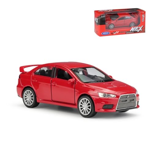 Sammlermodelle von Spielzeugautos 1/41 Mitsubishi Lancer Evolution EVO X Spielzeugauto Modell für Kinder Welly Diecast Rennfahrzeug Miniatur Zurückziehen Sammlung Geschenk(Mitsubishi EVO X) von KFHBNI