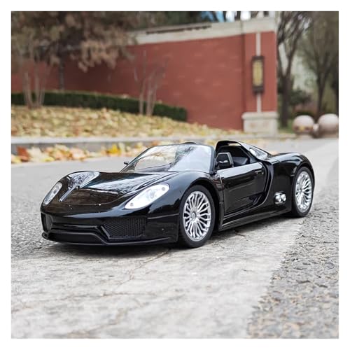 Sammlermodelle von Spielzeugautos 1:18 918 Spyder Roadster Legierung Sportwagenmodell Druckguss Metall Rennwagen Fahrzeugmodell Simulation Sammlung Kinder Spielzeug Geschenk(Black) von KFHBNI