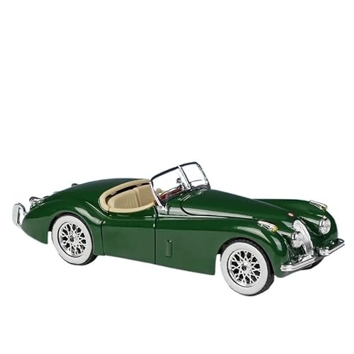 Sammlermodelle von Spielzeugautos 1:24 1951 XK120 Roadster Legierung Oldtimermodell Druckguss Metall Spielzeug Retro Auto Fahrzeuge Modell Simulation Kinder Geschenke(Green) von KFHBNI