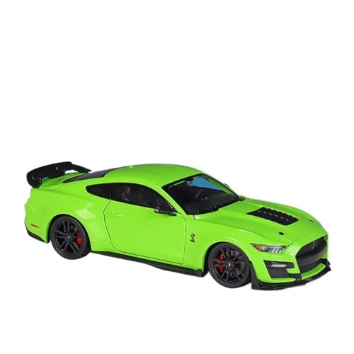 Sammlermodelle von Spielzeugautos 1:24 2020 Shelby GT500 Legierung Sport Auto Modell Druckguss Metall Spielzeug Rennfahrzeuge Auto Modell Sammlung Kinder Geschenke(Green) von KFHBNI