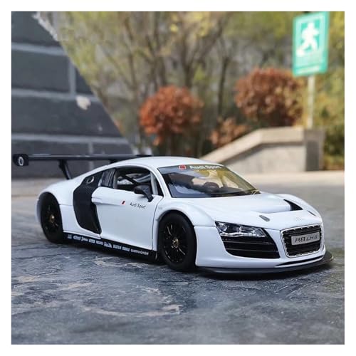 Sammlermodelle von Spielzeugautos 1:24 R8 Legierung Rennwagenmodell Druckguss Metall Spielzeug Sportwagen Fahrzeuge Modell Simulation Sammlung Jungen Spielzeug Für Kinder Geschenk(White) von KFHBNI