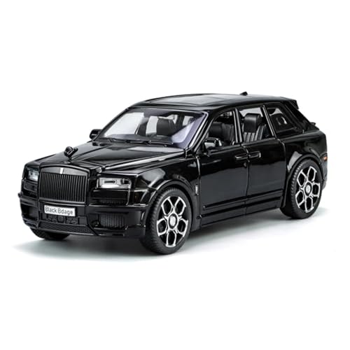 Sammlermodelle von Spielzeugautos 1:32 Cullinan SUV Legierung Luxy Automodell Druckguss Metall Spielzeugauto Fahrzeuge Modell Simulation Ton und Licht Kinder Geschenk(Black) von KFHBNI