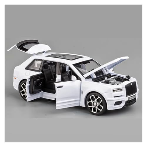 Sammlermodelle von Spielzeugautos 1:32 Cullinan SUV Legierung Luxy Automodell Druckguss Metall Spielzeugauto Fahrzeuge Modell Simulation Ton und Licht Kinder Geschenk(White) von KFHBNI