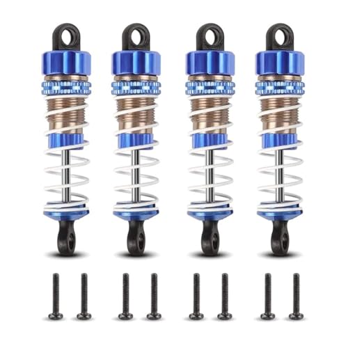 Ersatzteile, kompatibel mit RC-Auto, 4 Stück, Aluminium-Dämpfer mit Ölkappe, kompatibel mit Version 2021 18858 18859 18859A M1882 von KFJHTWG