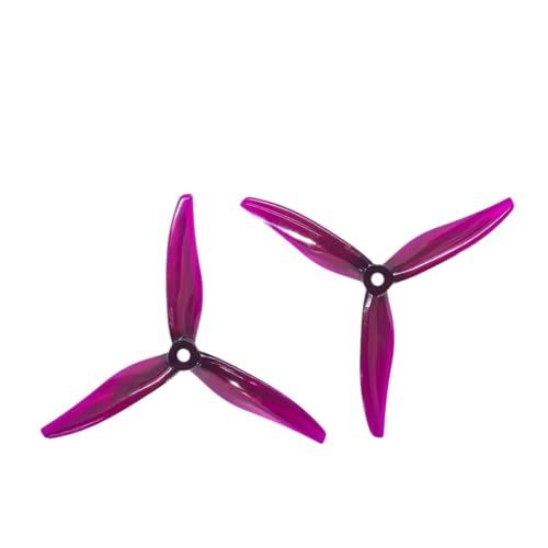 KFJHTWG 2 Paar 51377 3-Zoll-PC-Mittelloch, Innendurchmesser 5 mm, kompatibel mit 2207 2100-kV-Motor(2PAIRS Purple) von KFJHTWG