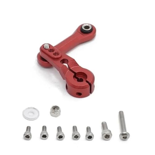 KFJHTWG 25T Servo Arm Lenkung Link Stange Kompatibel Mit 1/7 1/8 Upgrade Teile(Red) von KFJHTWG