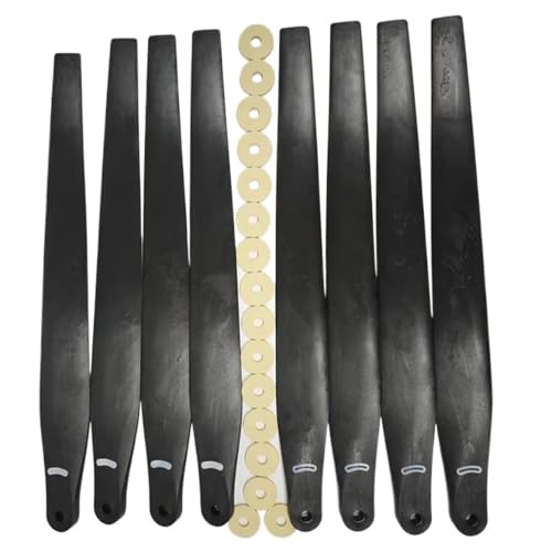 KFJHTWG 8 Stück 5627 Nylon-Carbonfaser-Propeller CW CCW kompatibel mit T60 Drohnenzubehör(Black) von KFJHTWG