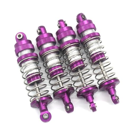 KFJHTWG MJX 14210 14209 RC1/14 Metall-Upgrade-Teile Kompatibel mit ferngesteuerten Fahrzeugen Öldruck-Stoßdämpfer-Stoßdämpferteile(Purple) von KFJHTWG