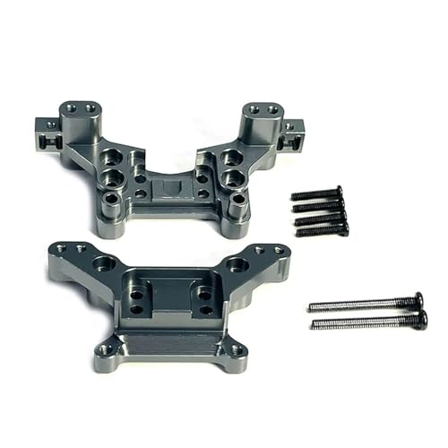 KFJHTWG Metall Shock Mounts Zubehör für Hyper Go RC Auto Teile 16207 16208 16209 16210 H16 Kompatibel mit ferngesteuerten Autos(Dark Grey) von KFJHTWG