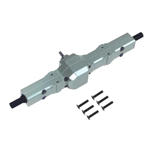 KFJHTWG Metall-Upgrade-Modifikationsteile Hinterachse für Feiyu D12 Militärferngesteuertes Auto, kompatibel mit ähnlichen Modellen(Titanium) von KFJHTWG