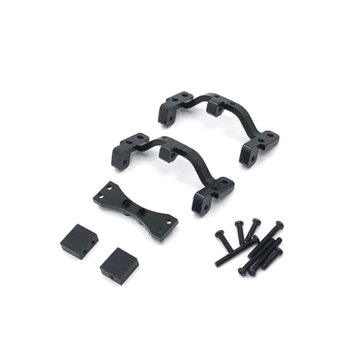 KFJHTWG Metall Zugstange Montieren Sitz Und Servo Halterung Für MN MN99S C14 C24 B14 B24 RC Auto Kompatible Teile(for Black) von KFJHTWG