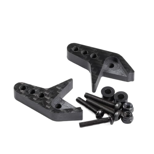 KFJHTWG Oberer Riser hinten verstellbar Single Doppel aus Carbon RC Crawler kompatibel mit Anti-Squat 'Achsen Portal F9 1/10 (Dual Riser) von KFJHTWG